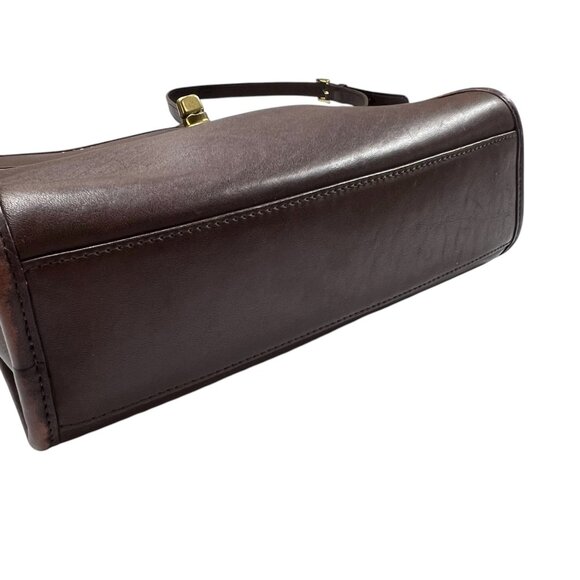 Vintage Coach Walnut Brown Court Crossbody Bag 9870 - Picture 11 of 15